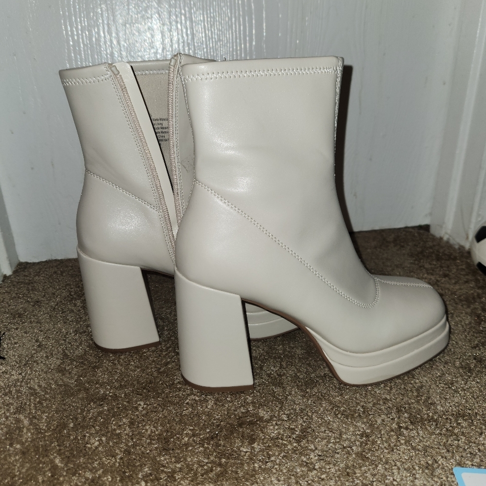 Off white booties